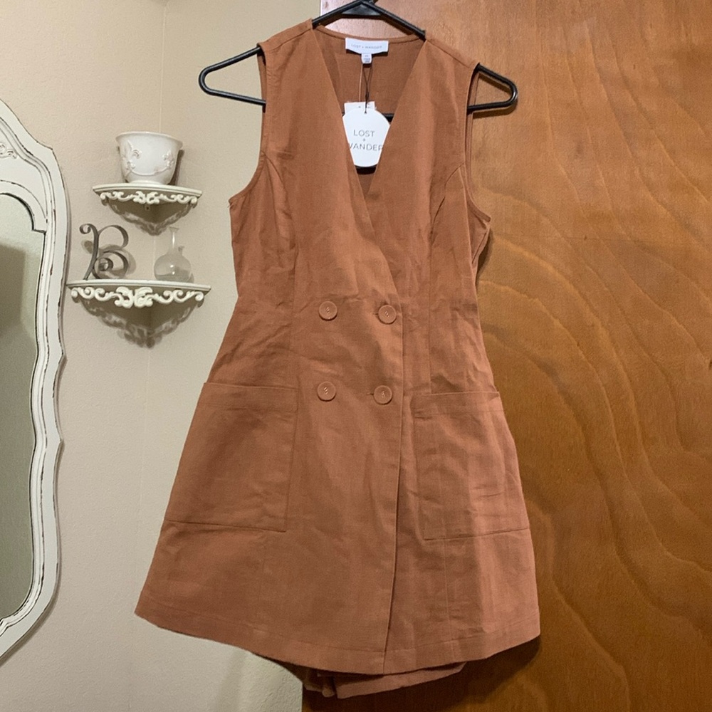 Lost + Wander blazer romper size XS-NEW